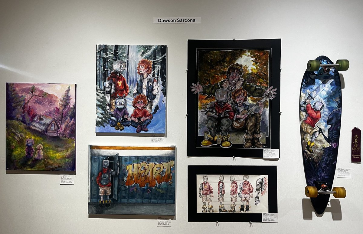 Congratulations to Fraser High School Senior Dawson Sarcona, whose painting "Welcome to Nigh," was awarded Best of Show at the Anton Art Center’s exhibition!

Dawson’s work stood out among 369 featured artworks from 207 student artists representing 25 Macomb schools!