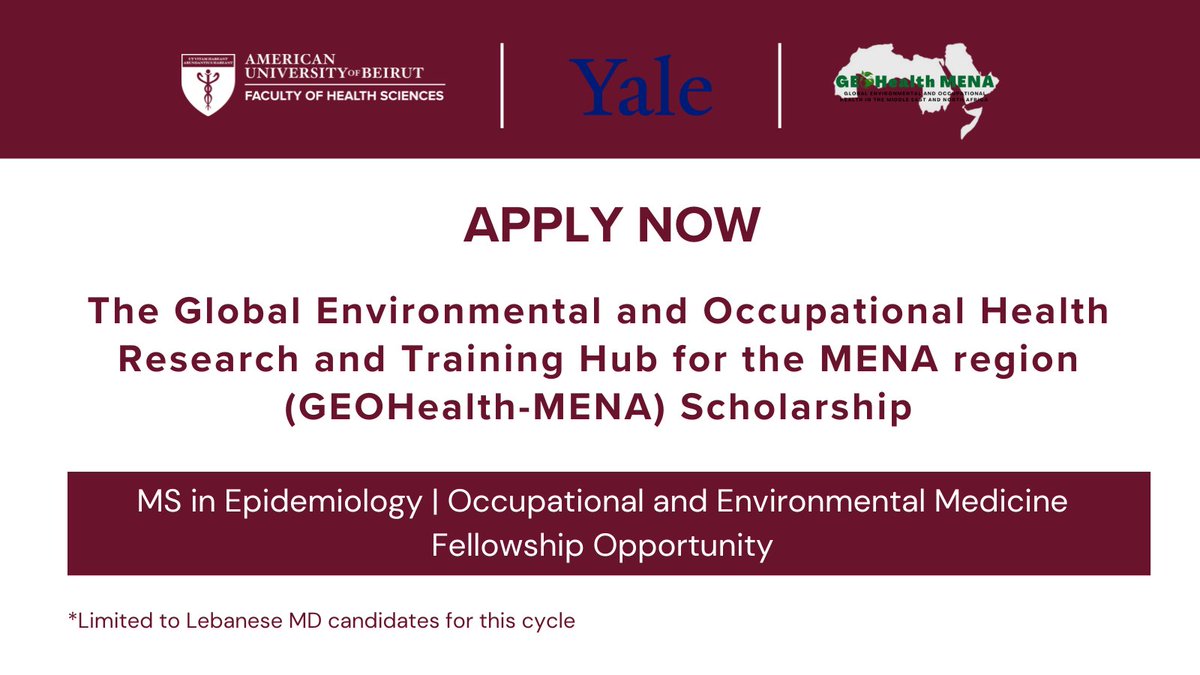 FINAL CALL FOR APPLICATIONS ‼️Interested in pursuing a joint MS in Epidemiology and an Occupational &amp; Environmental Medicine fellowship? Don’t miss out on our scholarship opportunity for the Fall 2025-26 term.   
Apply by March 13!    

📚More info: bit.ly/3LY5E2d