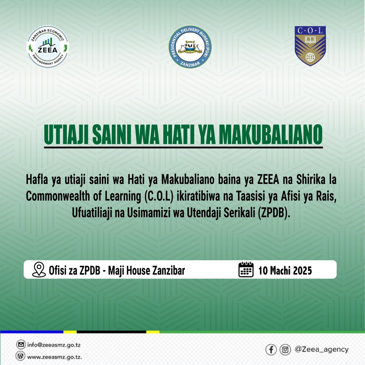 Hongera sana ZEEA. Hongera sana ZPDB.