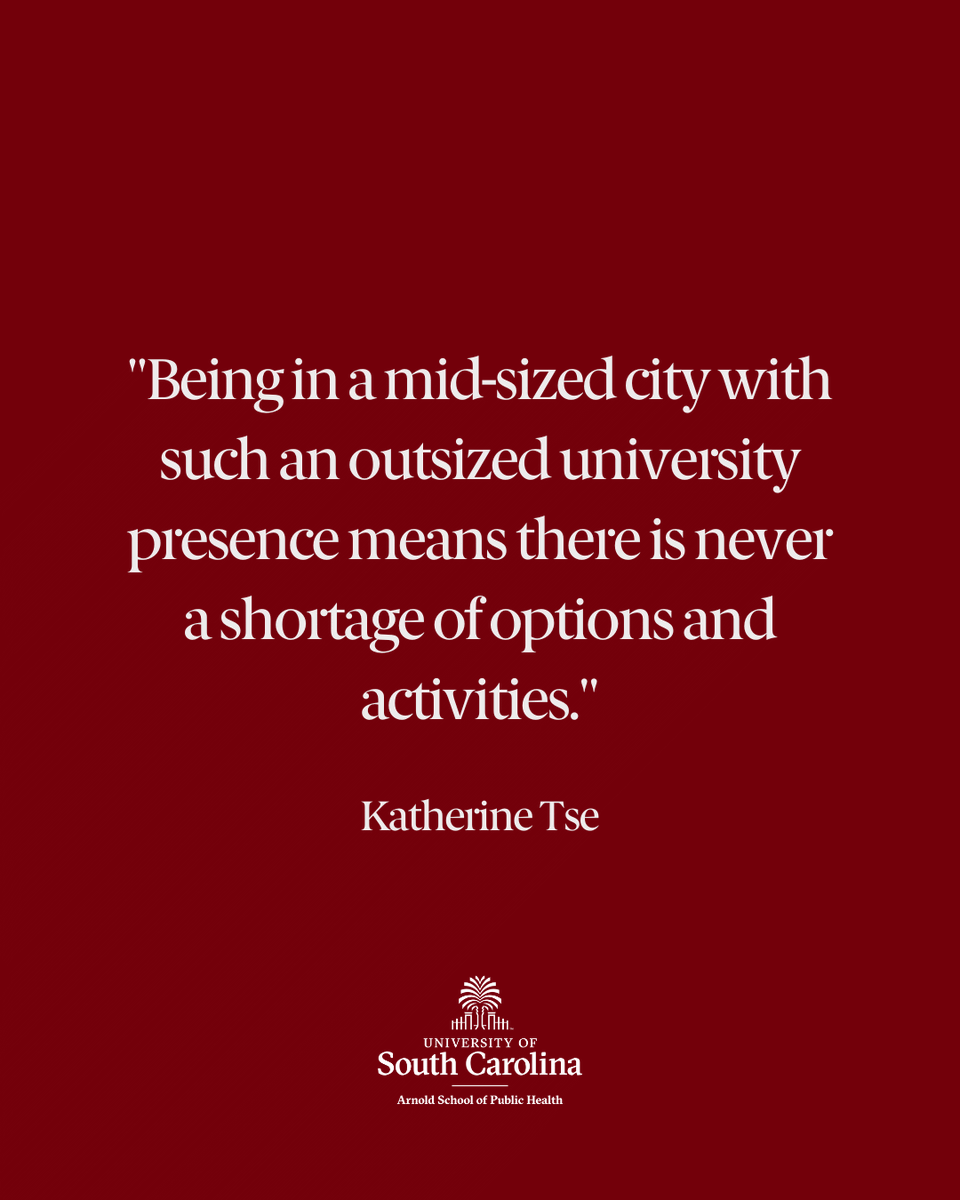 USC Arnold School of Public Health (@uscarnoldschool) on Twitter photo Moving to the South after a decade abroad was a bit of a culture shock for Katherine Tse. The <a href="/USC_HSPM/">USC Health Services Policy & Management</a> grants coordinator has found all of the upsides though, including a love for college sports. #StaffSpotlight ow.ly/M0Ek50VeLaG Moving to the South after a decade abroad was a bit of a culture shock for Katherine Tse. The <a href="/USC_HSPM/">USC Health Services Policy & Management</a> grants coordinator has found all of the upsides though, including a love for college sports. #StaffSpotlight ow.ly/M0Ek50VeLaG