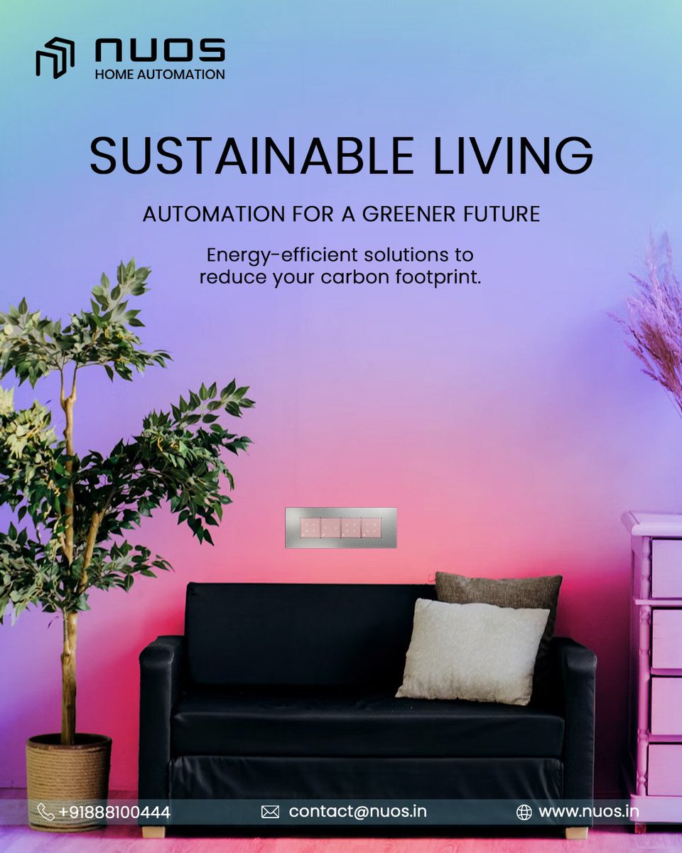 NuosSmartHome's tweet image. Upgrade to smart living with NUOS! Control your lights effortlessly with a touch. Call 📞 8881004444 or visit 🌐 nuos.in #SmartLiving #HomeAutomation #TouchSwitch #TechForLife #IoT