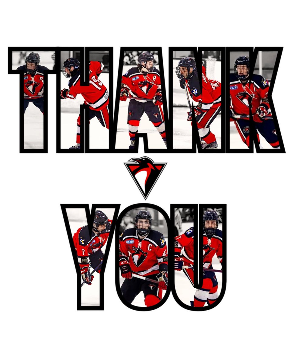 Thank you to the best fans and sponsors in the NSJHL. You all have been dedicated to coming to watch us and supporting us this year and we could not have accomplished what we have without you. You are the ones who fuel this organization. 🐧🚨🏒 #pEHns #PaintItRed  #MyBitars