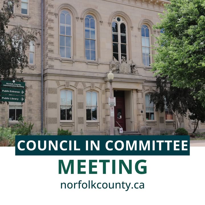 Hey Norfolk County! 👋 Our next Council-in-Committee meeting is coming up on Tuesday, March 11 at 1 p.m.

📑 Agenda: bit.ly/3XEv5Nf
👀 Watch live: bit.ly/4iyccni