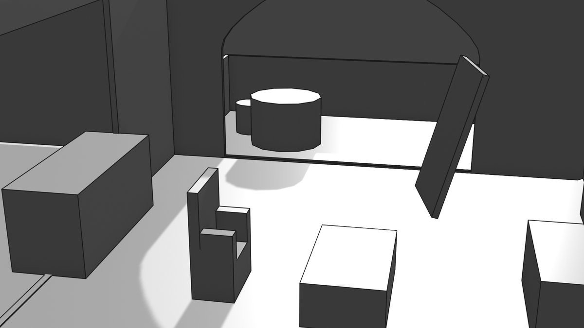 moonfirithyll's tweet image. Colin's Save House room #OC 3D&amp;gt;&amp;gt;2D design I might color it later (Why do I have such bad character designs but "okay" scenes?)