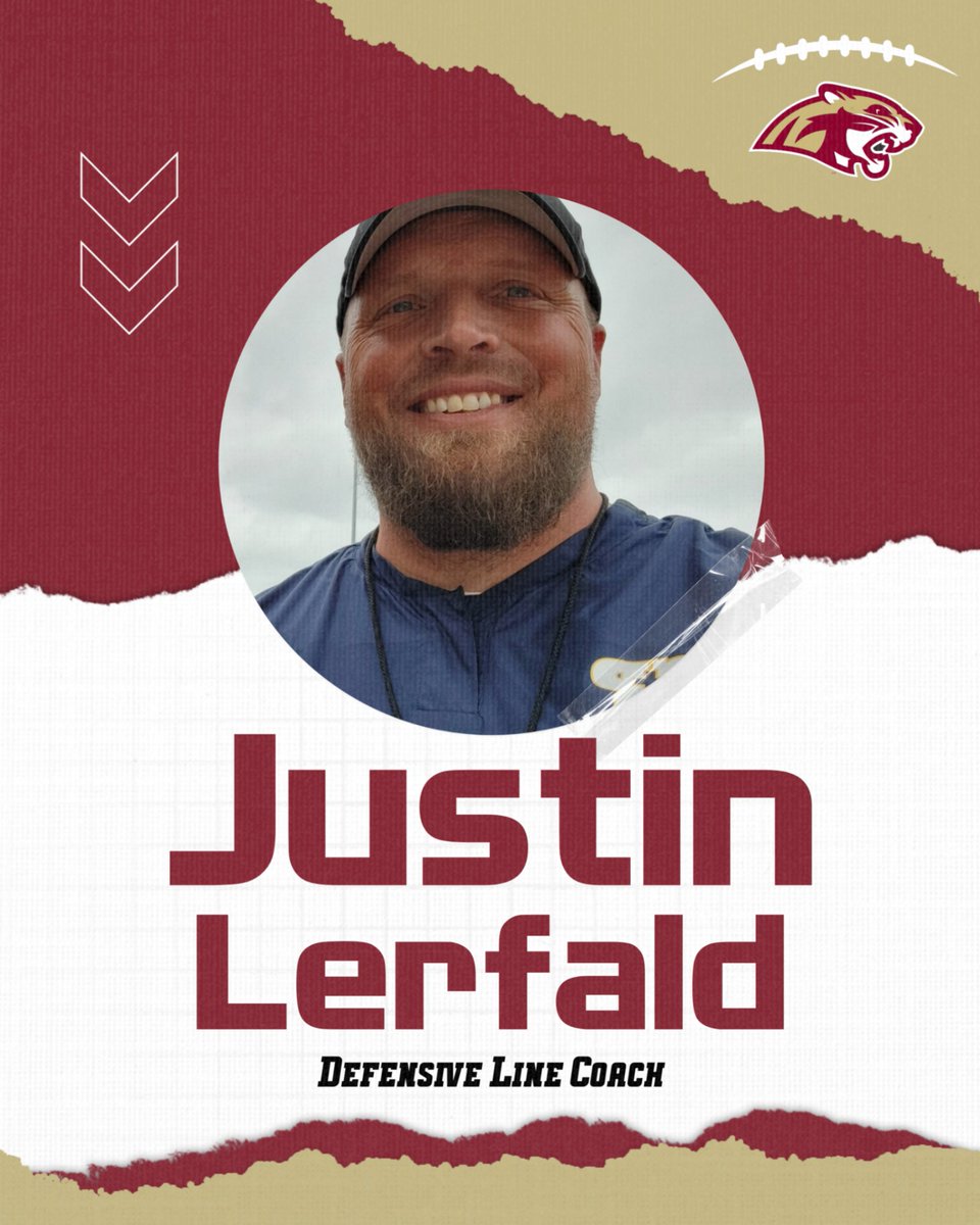 LSHSCougarsFB's tweet image. Cougar Football is excited to announce the addition of Justin Lerfald to the varsity coaching staff. @CoachLerf joins the staff as a varsity defensive line coach and special education educator at Lakeville South High School. Welcome, Coach Lerf!