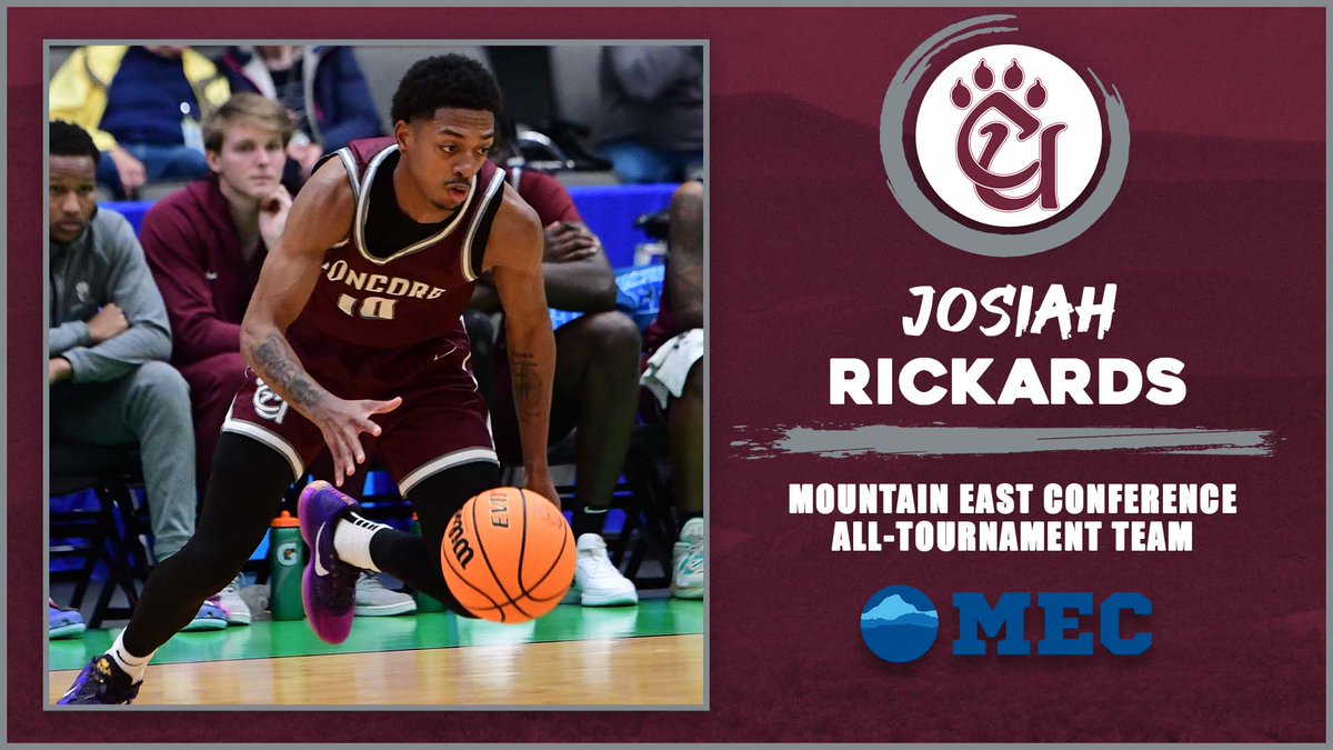 CUMountainlions (@cumountainlions) on Twitter photo .<a href="/CU_MBB/">Concord Basketball</a>'s Josiah Rickards was voted to the MEC All-Tournament Team in his first MEC Tournament after averaging 21 points per game in 2 games at the event. Rickards shot 65.2 percent from the floor and scored a career-high 23 points against West Liberty. .<a href="/CU_MBB/">Concord Basketball</a>'s Josiah Rickards was voted to the MEC All-Tournament Team in his first MEC Tournament after averaging 21 points per game in 2 games at the event. Rickards shot 65.2 percent from the floor and scored a career-high 23 points against West Liberty.