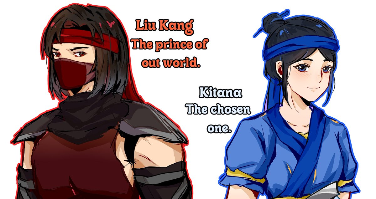 FullStopSang's tweet image. 诶嘿,是天选者吉塔娜和异星王子刘康☝🤓
#Liutana #MortalKombat #Liukang #Kitana