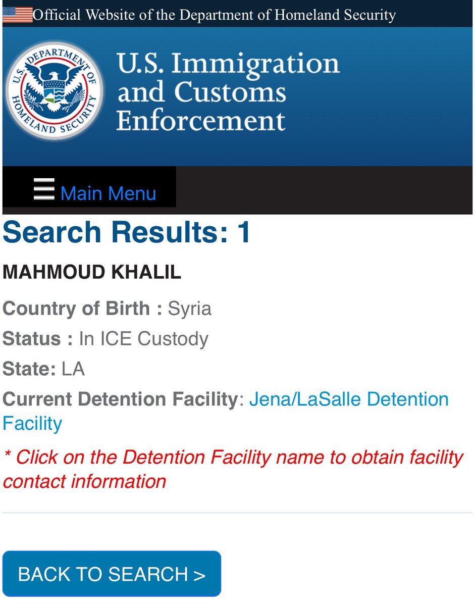 Green card holder and anti-genocide activist Mahmoud Khalil is being unlawfully detained at the Jena/LaSalle ICE detention facility in Louisiana. Call your representatives and demand his immediate release!