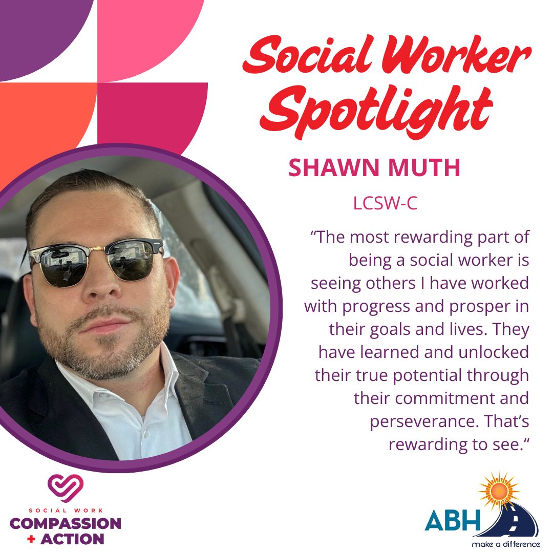 AdvancedBh's tweet image. Seeing people grow, overcome challenges, and reach their full potential is what makes social work so rewarding for Shawn. His dedication and perseverance inspire us every day.
This Social Worker Month, we recognize the incredible impact social workers have in helping others!