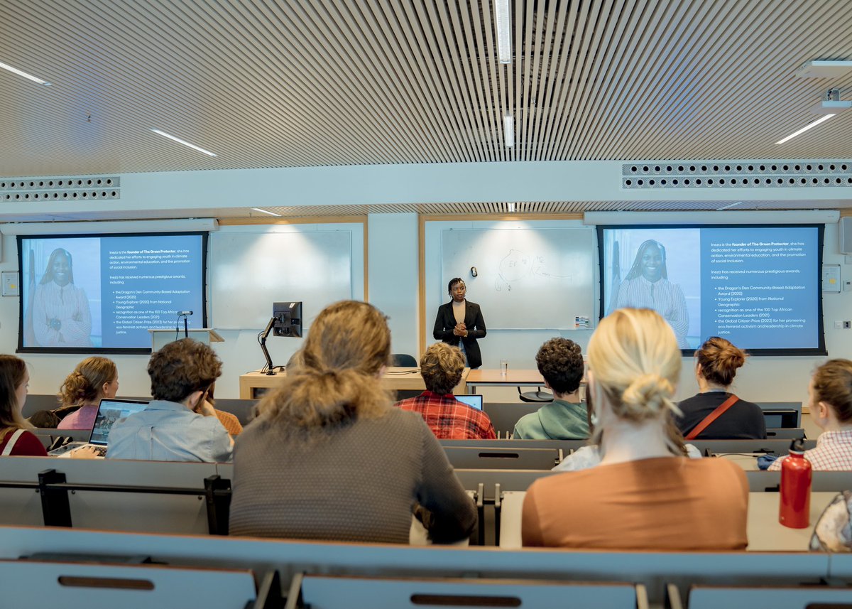 Honored to have been invited to speak with students at The Hague University of Applied Sciences &amp; Universiteit Leiden on accountability, ethical leadership, and Africa’s role in climate action.  Integrity &amp; equity must guide climate action. No one should be left behind.