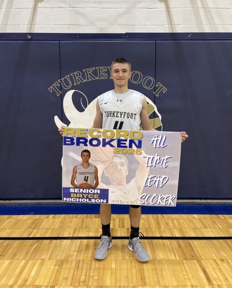 Turkeyfoot Valley recently won the District 5 title and its first PIAA playoff game. The Rams’ all-time leading scorer is Bryce Nicholson, and he’s one of the players you will see on the Central PA boys team in the <a href="/AltoonaMirrorPA/">Altoona Mirror</a> Classic on Thursday, April 3 at PSU Altoona!