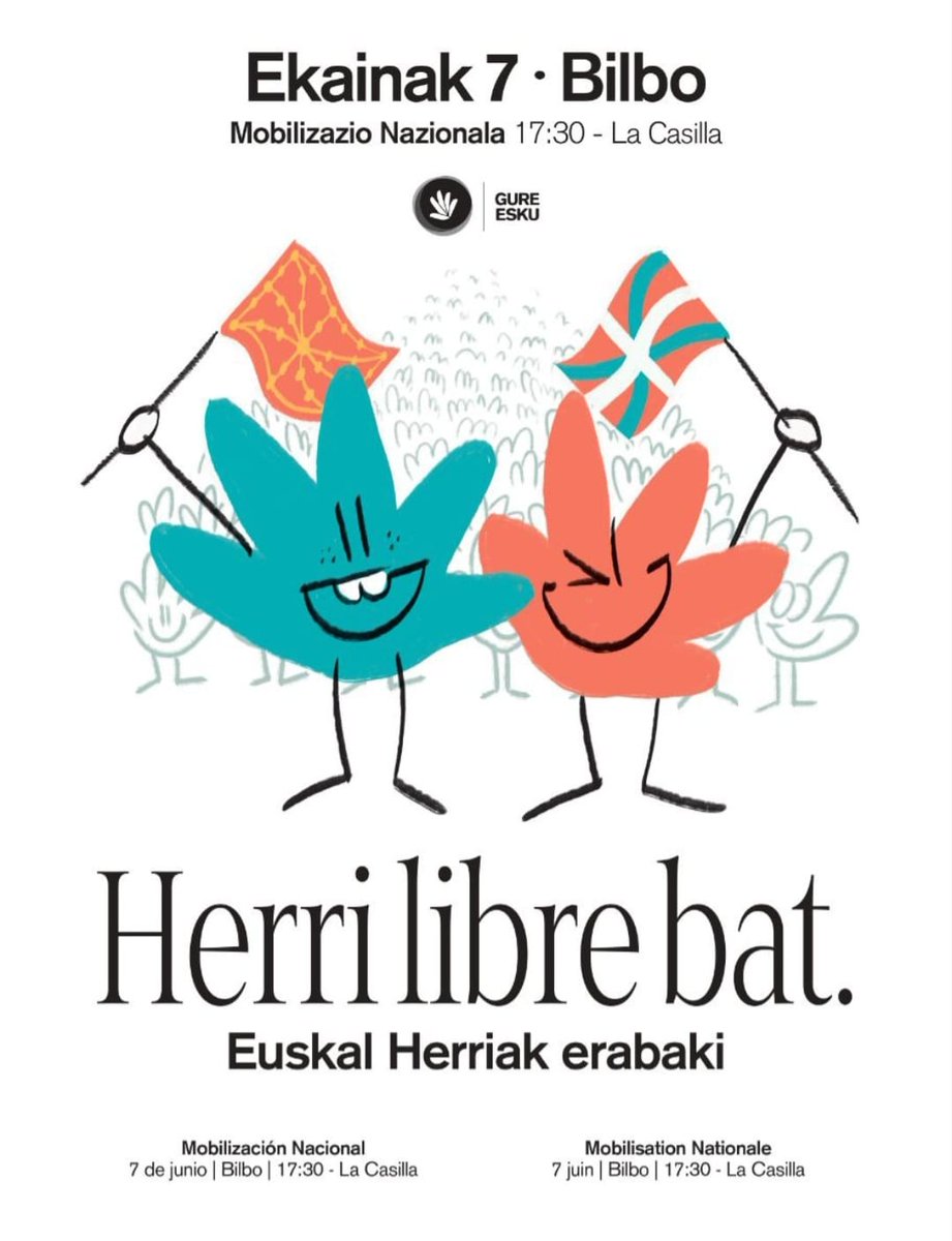 Eskerrik asko Santutxuko koadrilak Ekainak 7ko mobilizazioarekin bat egiteagatik! Aupa zuek!! Eta gora ihauteriak!! 
#HerriLibreBat 
#EuskalHerriakErabaki 
<a href="/gure_esku/">Gure Esku</a> 🖐️