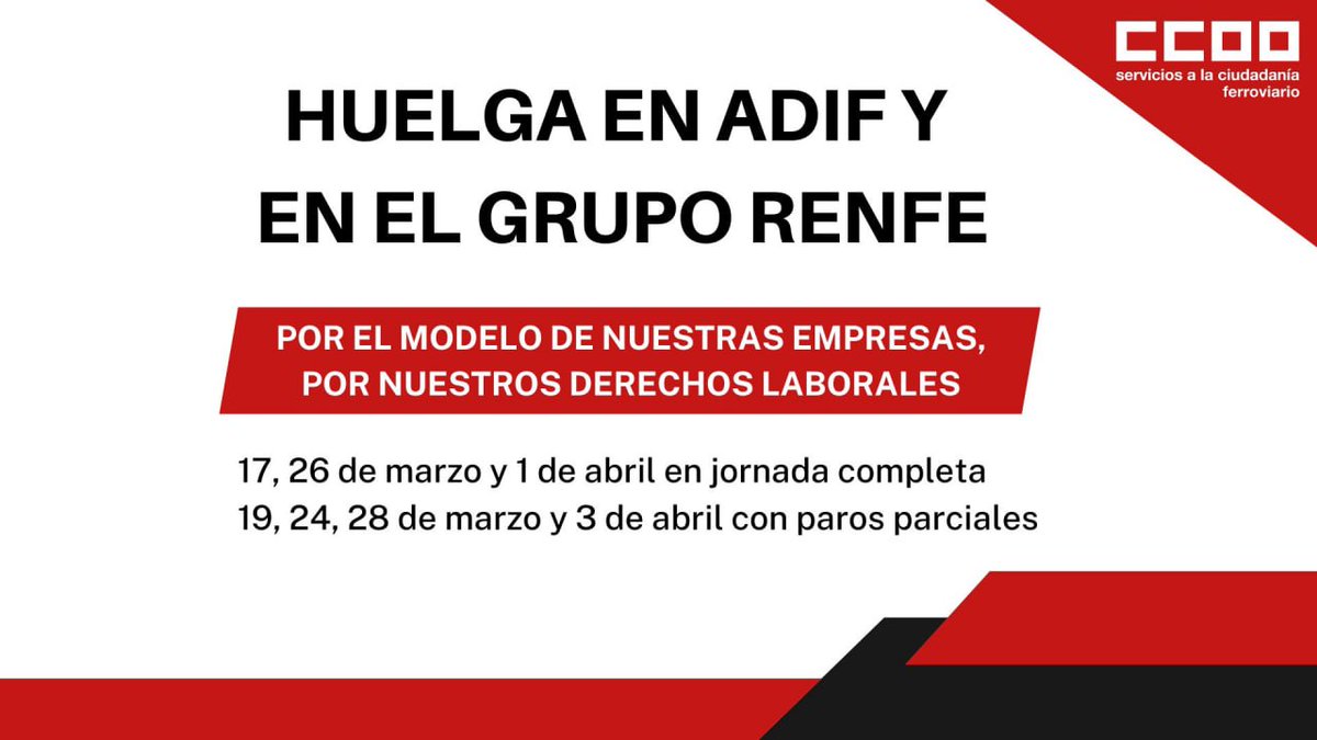 CCOO FERROVIARIO tweet media