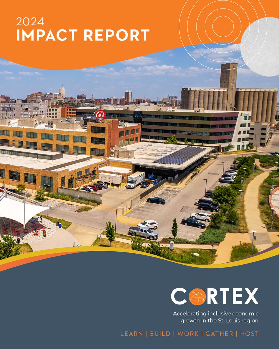 Cortex is proud to share our 2024 Impact Report -- a 32-page reflection of our 200-acre District as well as the vast community of innovators and entrepreneurs that our team serves. cortexstl.org/impactreport