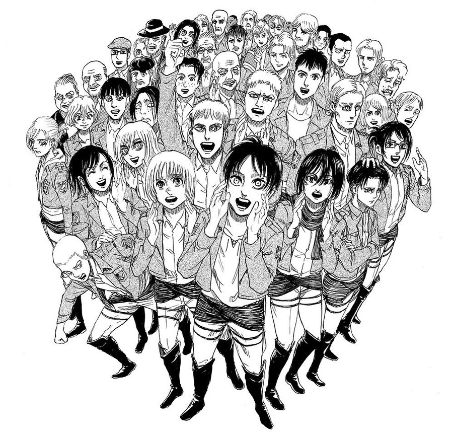 screwthoucat's tweet photo. THREAD: Attack on Titan characters as Yellowjackets characters because I'm bored but I also think there's some cool similarities if you've watched both shows: https://t.co/NH3iynOnLI
