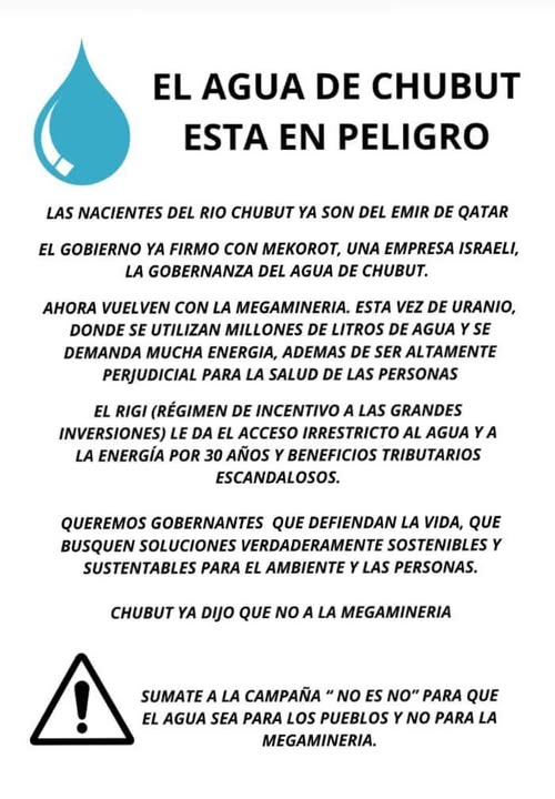 🚨El #Agua de #Chubu está en riesgo.🚨