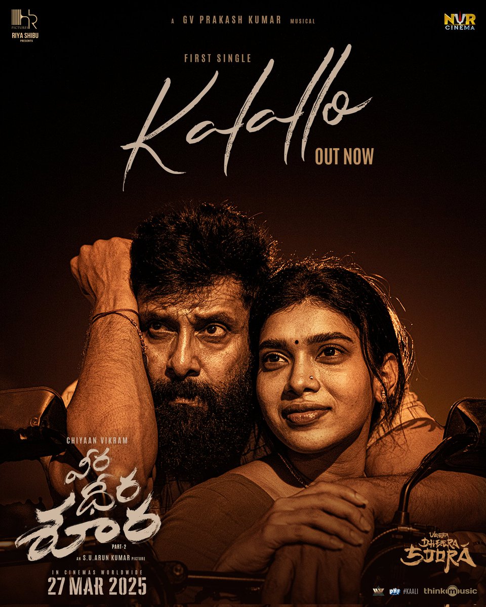 SabaCVF's tweet photo. Let love whisper its sweetest tune! 💕✨ #Kalallo from @chiyaan's #VeeraDheeraSooran is here to steal your heart - listen now and feel the magic! 🎶💫
🔗https://t.co/0PqXuJoJ62
An #SUArunKumar Picture 🎬
A gvprakash musical 🎶
Prod by @hr_pictures @riyashibu_
#ChiyaanVikram https://t.co/BjX6cKnx1g