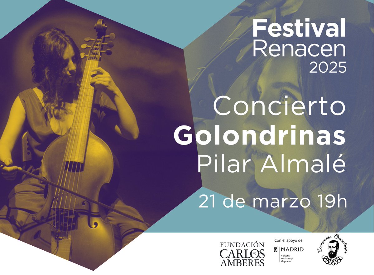 🔵 PRESENTAMOS UNA NUEVA EDICIÓN DEL FESTIVAL RENACEN DE ARTES RENACENTISTAS Y BARROCAS 

📆Viernes 21 y 28 de marzo
🕗19h
📍Capilla de la Fundación Carlos de Amberes
📜 Entradas en nuestra web. Aprovecha la promoción especial de dos entradas a precio reducido (hasta agotar cupo)