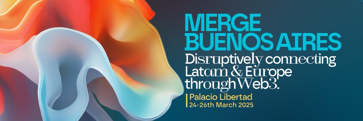 CryptoDays_xyz's tweet photo. ¡Hola Buenos Aires! 🇦🇷
Con nuestros amigos de @cripto_t estamos obsequiando 2 tickets para Merge Buenos aires este 24 y 26 de marzo @mmerge_io

Para participar like+RT este post+follow @CryptoDays_xyz y @cripto_t https://t.co/aVFbuTLE78