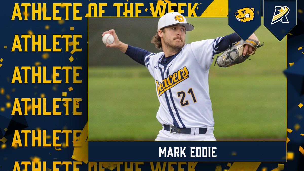 BVUAthletics's tweet photo. CONFERENCE HONORS!

Two @BVU_Baseball athletes have been recognized by the @AmerRiversConf for their performance last week:

⚾️ Mark Eddie: Athlete of the Week
⚾️ Drew Taylor: Position Player of the Week

Congratulations Mark and Drew! #d3baseball #rollriversBSB #BeaversBuild https://t.co/sRiXEc8m0q
