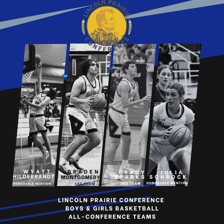 Congratulations to our LPC All-Conference Basketball players from this winter. #YNotOV