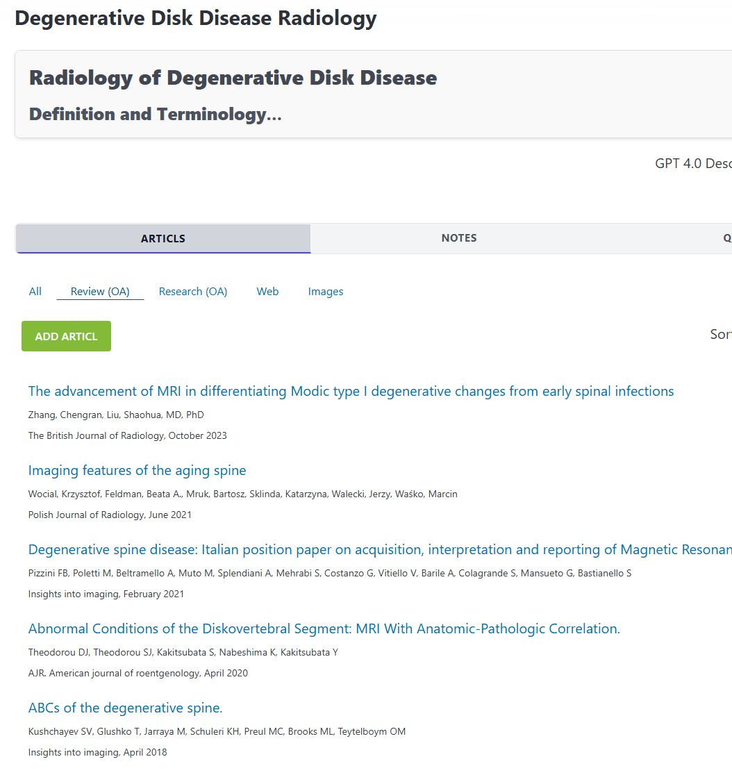 RadiologyArticl's tweet image. 🦴 Radiology of Degenerative Disk Disease (DDD)

From disk desiccation to modic changes, imaging plays a crucial role in diagnosing and managing degenerative disk disease. Explore key MRI &amp;amp; CT findings: 

🔗 articl.net/resource/degen…

#SpineImaging #Radiology #SpineRad #NeuroRad