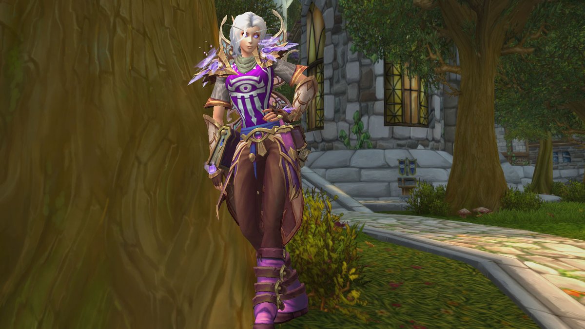 I say i love void elves and then i make them look like this lol i really need a true void elf character.