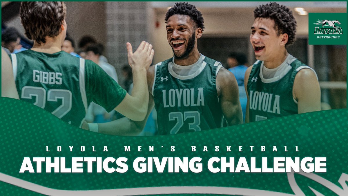 The @loyolahounds Athletics Giving Challenge is March 10-20. 

Alumni, friends &amp; family support of our program was amazing this season. Considering a gift to support current &amp; future Hounds is another way to show your Loyola 💚!

loyo.la/GivingChalleng…

#GoHounds