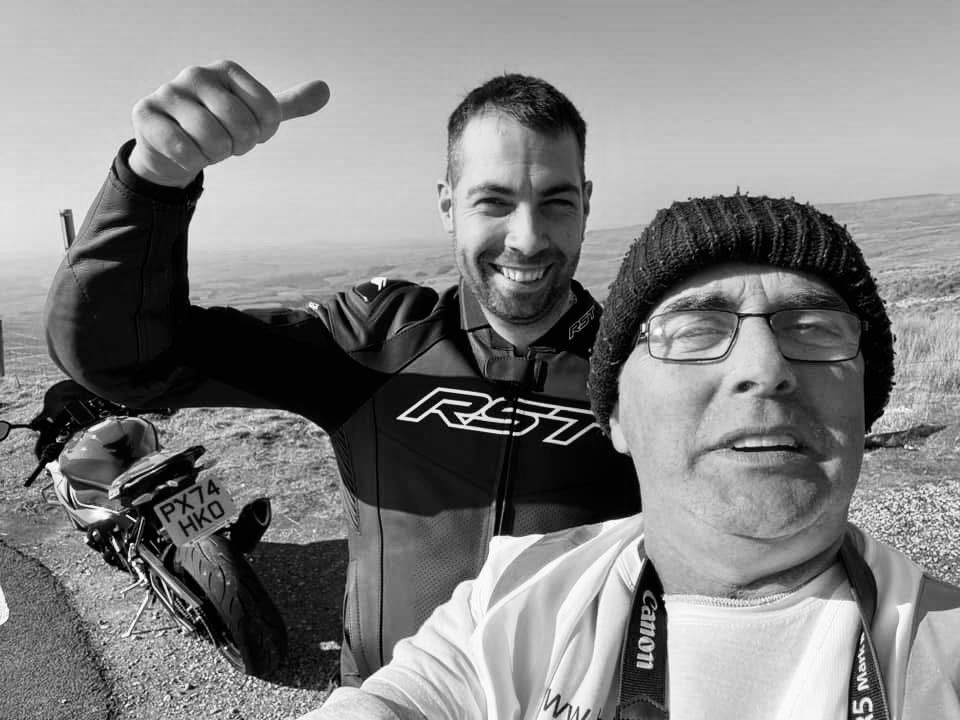 When you stop honing on two wheels to have a chat with Steve from Bikerphoto.