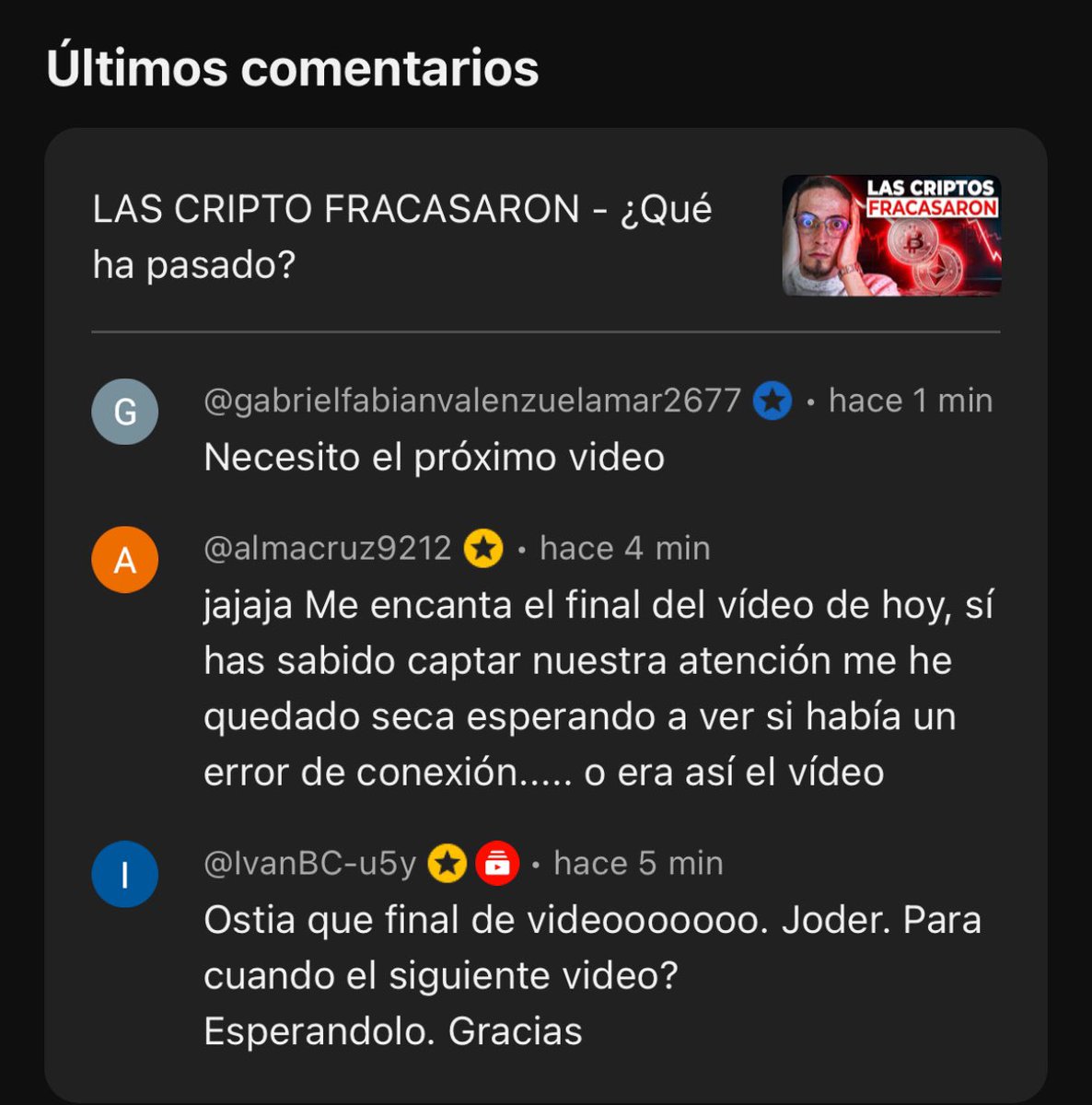 No os perdáis en vídeo de esta noche a las 21:12