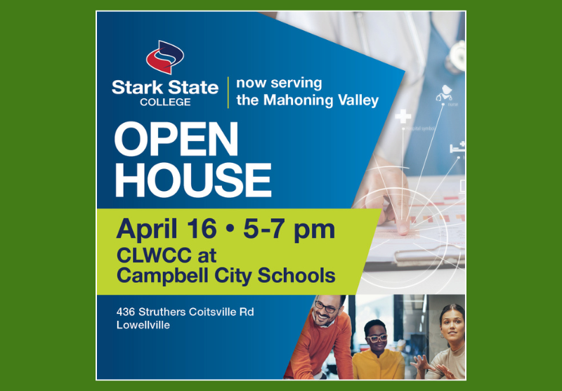 Ready to get a start on a new career? Join Stark State College for its spring open house at the CLWCC on WEDNESDAY, April 16! Learn more about Stark State’s programs in flexible careers such as medical assisting, medical billing and business...
clwcc.org/post-detail/~b…