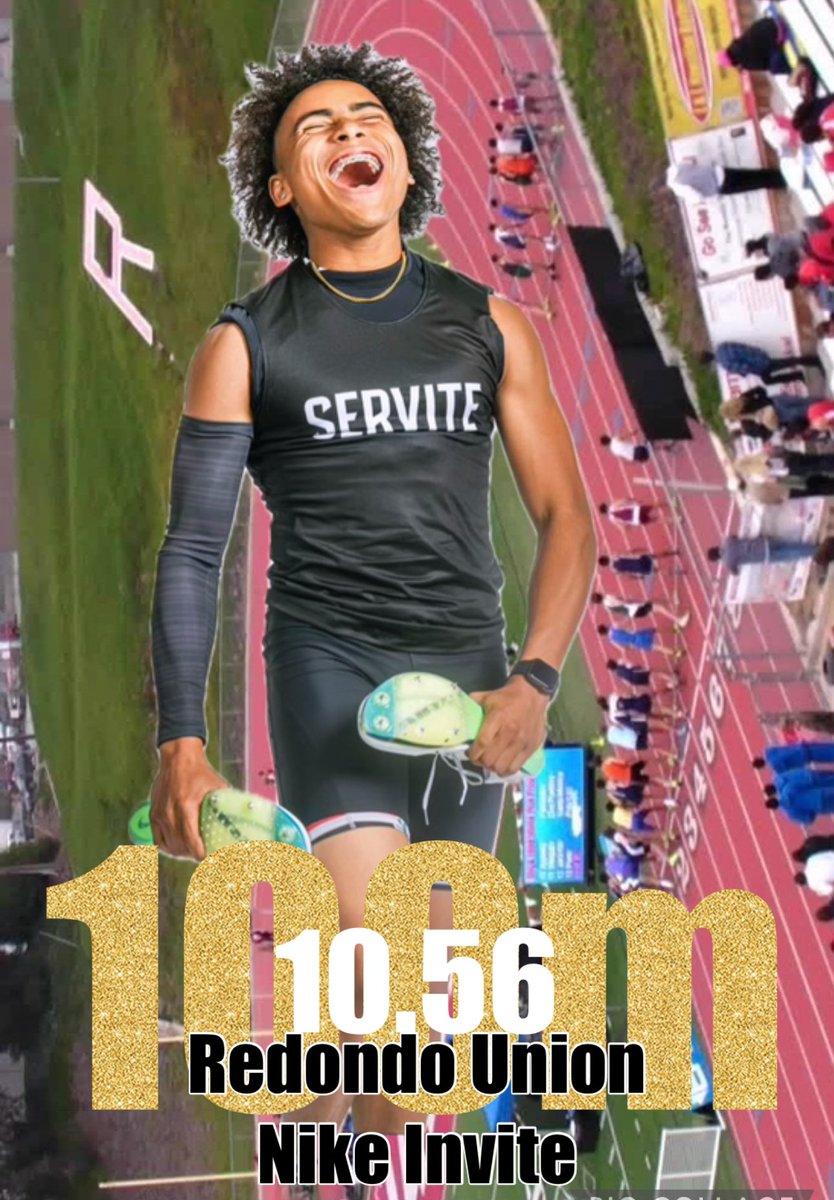 ServiteTF's tweet photo. @Wellstwins28 (Jorden Wells) 10.56 at the Redondo Union Nike Festival #FreshmanYear #ServiteTrack #TrackAndField #ThatSetviteSpeed https://t.co/o3LUnLn8Wo