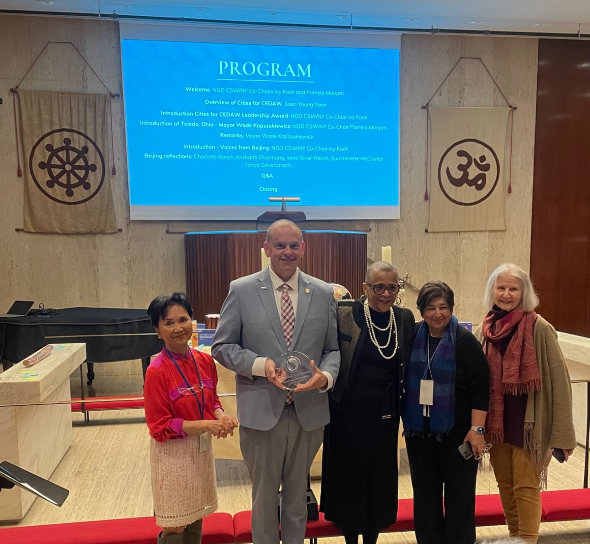 Mayor Wade Kapszukiewicz (@wadekaps) on Twitter photo It was an honor to travel to the <a href="/UN/">United Nations</a> today to accept the Cities for CEDAW Global Leadership Award on behalf of <a href="/city_of_toledo/">City of Toledo</a> for the work #Toledo is doing to promote economic opportunity and social advancement for women! <a href="/UN_CSW/">United Nations CSW</a> <a href="/UNTreatyBodies/">UN Treaty Bodies</a> #CSW69 #CEDAW It was an honor to travel to the <a href="/UN/">United Nations</a> today to accept the Cities for CEDAW Global Leadership Award on behalf of <a href="/city_of_toledo/">City of Toledo</a> for the work #Toledo is doing to promote economic opportunity and social advancement for women! <a href="/UN_CSW/">United Nations CSW</a> <a href="/UNTreatyBodies/">UN Treaty Bodies</a> #CSW69 #CEDAW