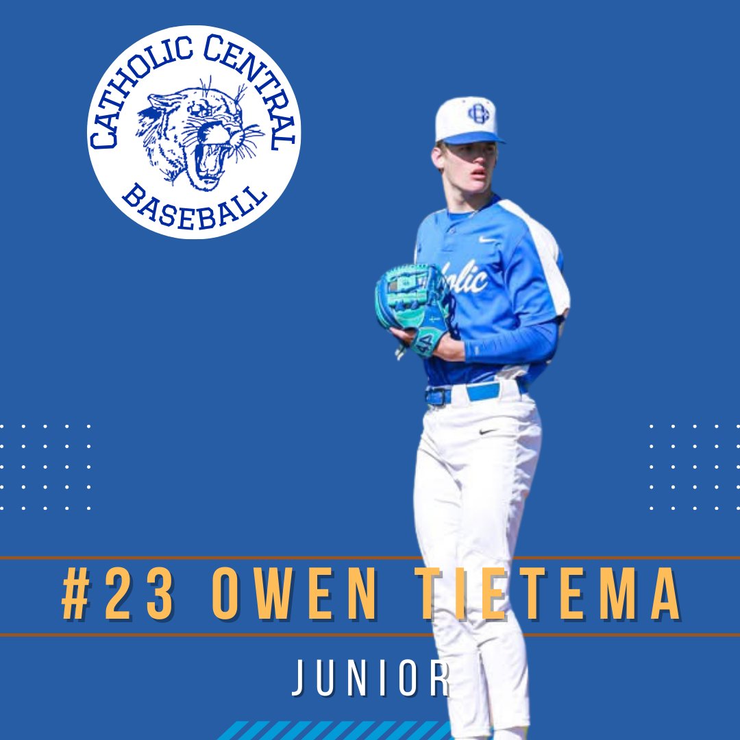 As we began the first official day of practice, it was time to meet Owen Tietema. Owen is beginning his second year on varsity, and his versatility allows him to play any position on the diamond.