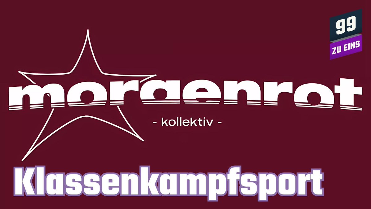 Wir hatten Besuch vom @morgenrot27, wer das ist und was die wollen erfahrt ihr in diesem Klassenkampfsport!
#99zueins #klassenkampfsport
youtu.be/Zso_0ADSg1U