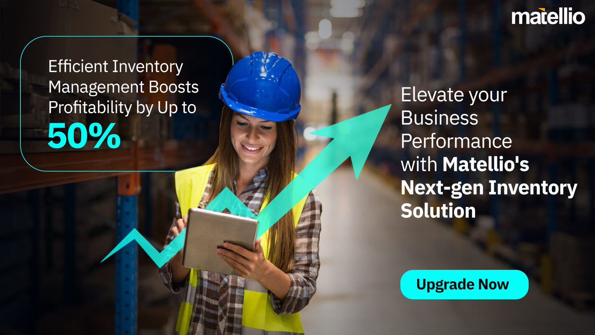 Boost profitability by up to 50% with efficient inventory management! Matellio offers next-gen tech solutions to streamline your operations and drive growth. ​Upgrade now! buff.ly/MPXESNU 

#InventoryManagement #Ecommerce #RetailTech #Automation #StockControl #SupplyChain