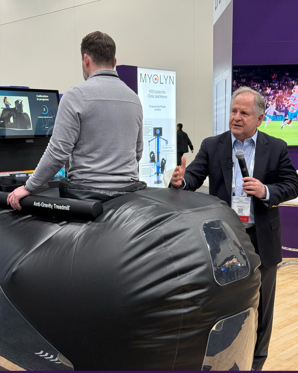 Legend in the house! 👏 Dr. Kevin Wilk stopped by our booth at #CSM2025 to talk about his experience with the AlterG. We were thrilled to have him share his insights—stay tuned for more about his thoughts about AlterG!