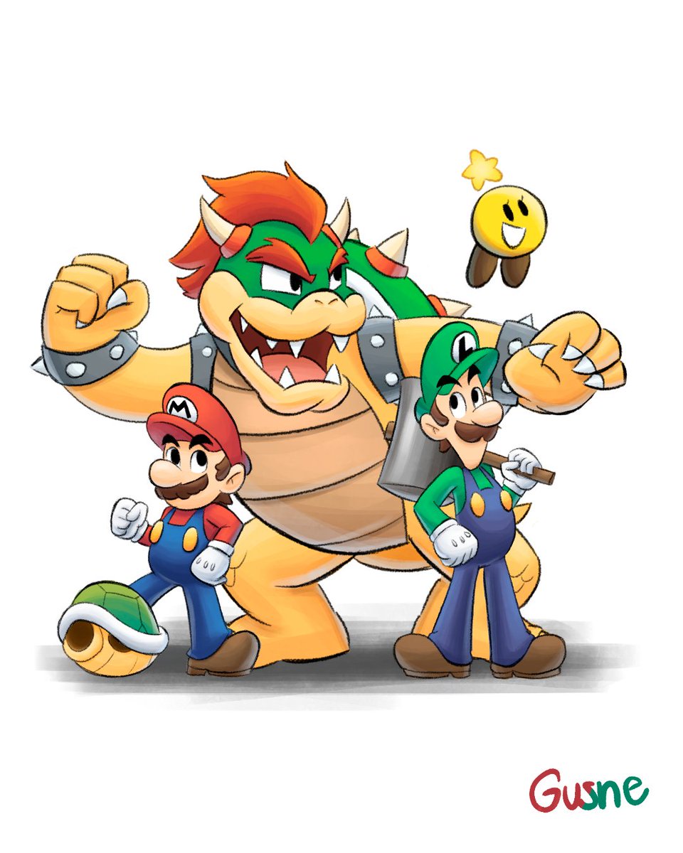 Gusne2's tweet photo. Feliz #marioday 

My first game in the series #marioandluigi #marioandluigibowsersinsidestory
An incredible game, fun and entertaining from start to finish. The best on nintendo DS.

#marioday #mar10day #marioandluigi #alphadream #fanart #nintendo #artwork #rpg #digitalart https://t.co/WxmXdrhHuT