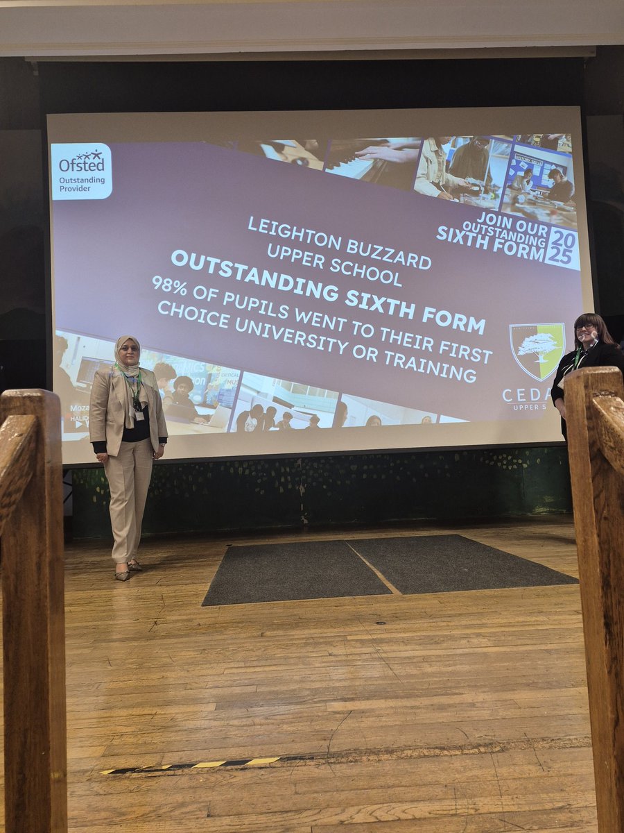 It was an absolute privilege to visit my old school <a href="/DenbighHigh/">Denbigh High School</a> today  and talk to the year 11 pupils about Cedars Sixth form. The students were excellent and the ambition the staff have for them is second to none. <a href="/arashidsa/">Aqsa Rashid</a>