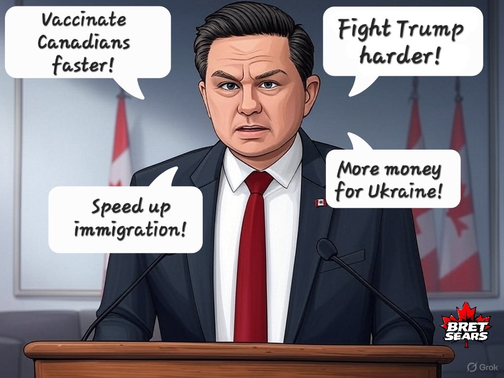 Bret_Sears's tweet photo. Pierre Poilievre always seems to fail the worst on the biggest issues. https://t.co/cz3qQMHiI3
