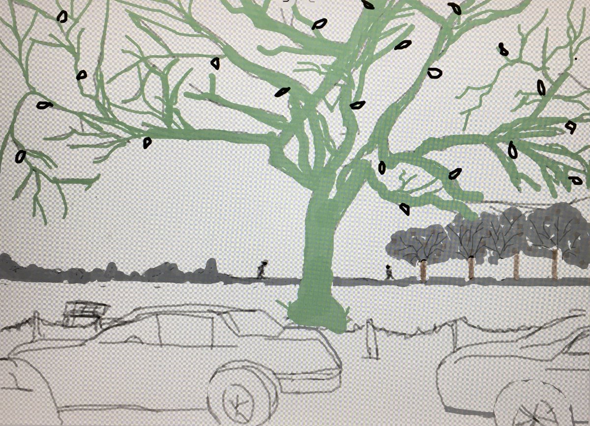 kjk3020's tweet image. My Computer Painting... Roadway. #digitalwork #art