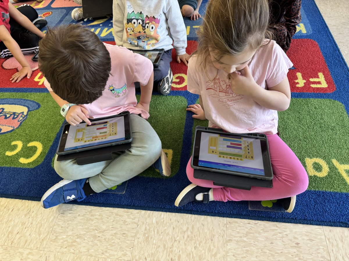 TBeamerGC's tweet image. 😍 Kindergarten students @Homestead school use their I-pads 💻 today to build their math fact fluency and practice rhyming using First in Math AND First in Reading - getting stronger everyday! 💪🏼 @CCardellaGC @FirstInMath @RobertSun24 @FirstinReading