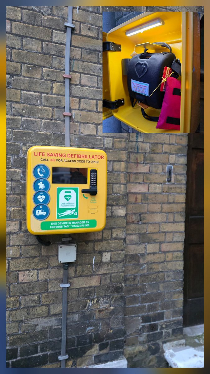 Just a few days after being used at an incident, the 2nd time in the last few weeks, the <a href="/Deal_Town/">Deal Town</a> hall Defibrillator is back in place &amp; Rescue Ready once again. The importance of Aftercare #HopkinsAED &amp; local support for these vital devices. Cardiac arrest is a community issue