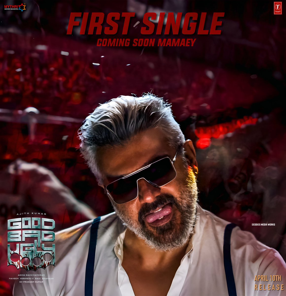 Sureshdirector7's tweet photo. OG Sambavam 🔥 Waiting Thala 🔥 First Single loading........... 🔥
#gbuteaser #gbufirstsingle #AjithKumar #Ajithkumar𓃵 #Ajith #Adhikravichandran #thala #ThalaBloods #ThalaAjith #ak #saisuresh https://t.co/go7PFjOsuR
