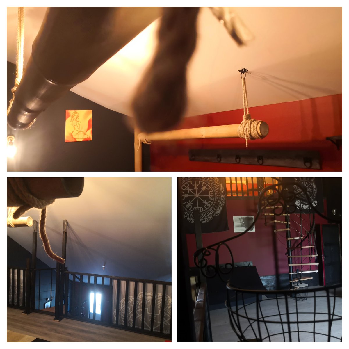 quelques autres vues du Nid Des Dépravations à l'Antre Des Vices
#antredesvices #gitebdsm #donjonbdsm #bdsm #munchandplay