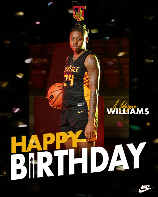 Join us in wishing a very Happy Birthday to Makenjia Williams! 🎉 Wishing you a fantastic day filled with joy and celebration! 

#SkegeeWBB l #MyTUAthletics l #HappyBirthday