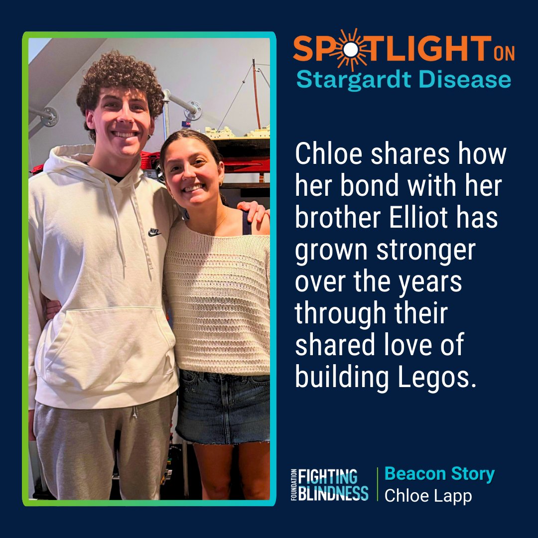 Spotlight on Stargardt Disease 👁️‍🗨️

Meet Chloe. In her own words, Chloe shares how her bond with her brother Elliot has grown stronger over the years through their shared love of building Legos. Since Elliot’s diagnosis with Stargardt disease, he has faced significant vision