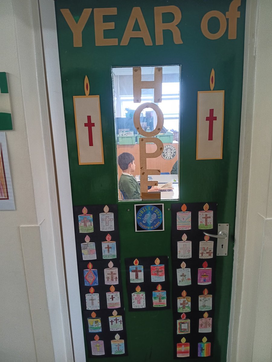 olvschool's tweet photo. Year 6 are very proud of the holy door they made last week for this year's jubilee year @bcw_cat #olvYear6 #olvRE #pilgrimsofhope https://t.co/EnJH3nhdb6