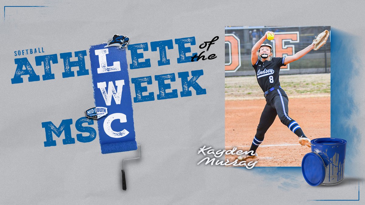 Kayden Murray of the @LWCSoftball team is now a 5⃣-time Mid-South Conference Pitcher of the Week! 🥎

📰 tinyurl.com/3jma88xb

#GoBlueRaiders⚔️