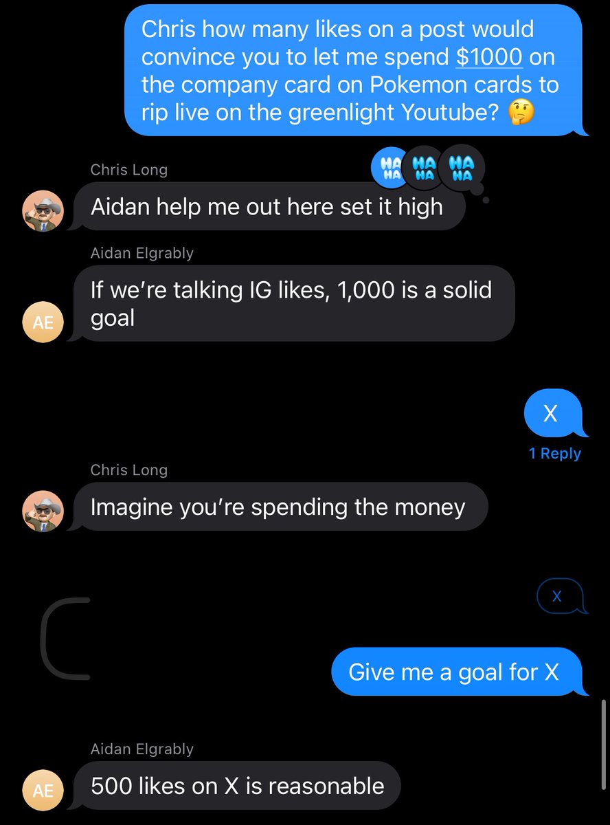 Threw a Hail Mary this morning in the work group chat. Now I need everyone’s help getting this post to 500 likes so I can buy Pokemon cards to rip live on the <a href="/greenlight/">Green Light with Chris Long</a> YouTube channel!!! <a href="/CardPurchaser/">Card Purchaser</a>